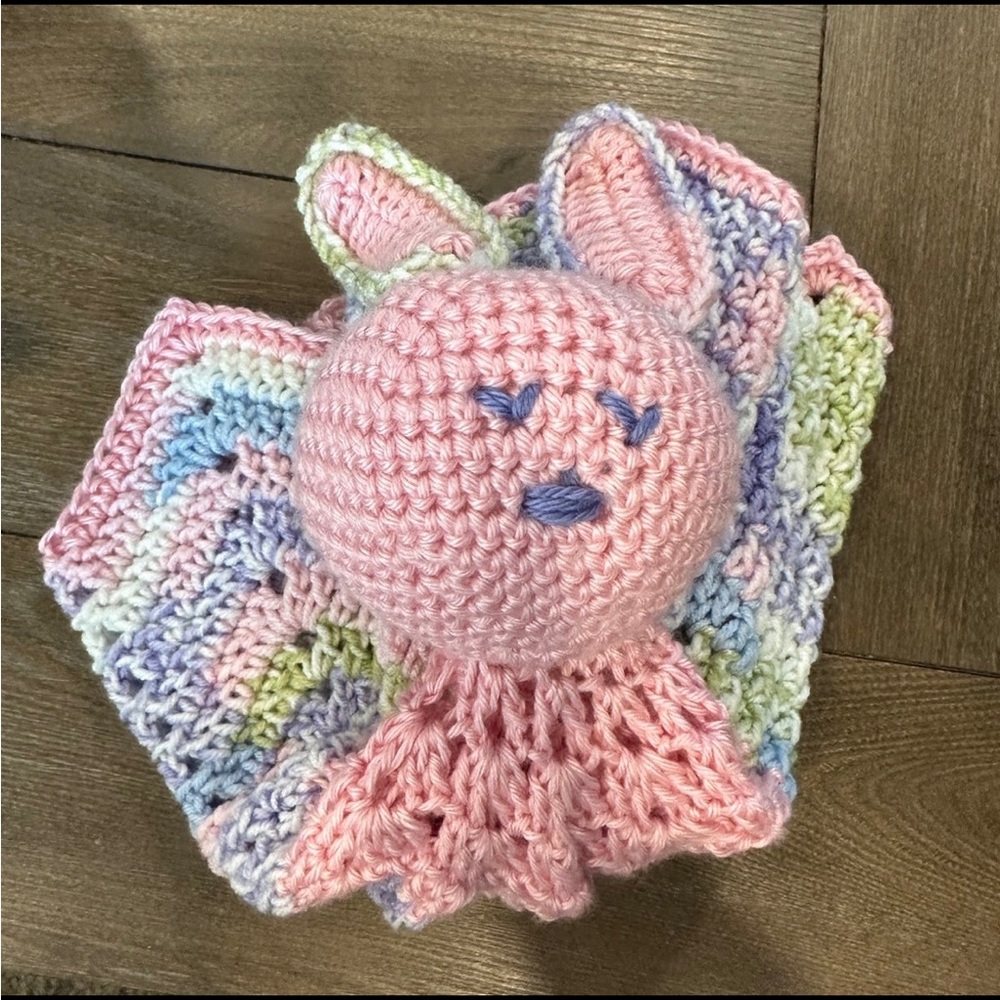 Handmade Bunny Security Blanket - Picture 3 of 3